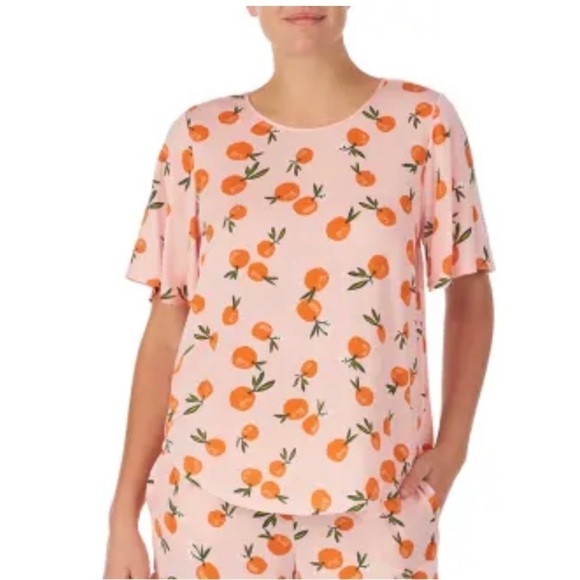 Kate Spade Garden Party Clementine Print Modal Summer Pajama Top XS - Picture 1 of 10